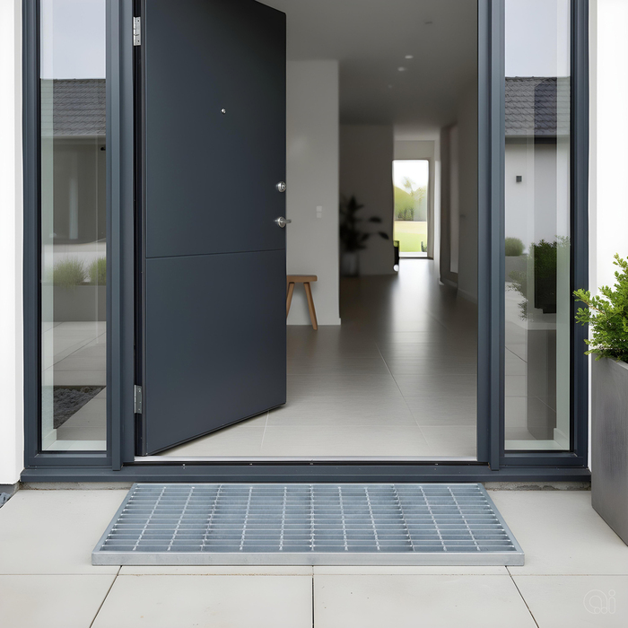 Skraperist galvanisert stål 80 x 40 cm